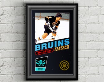 Boston Bruins Retro NES Box Art Print- Bobby Orr