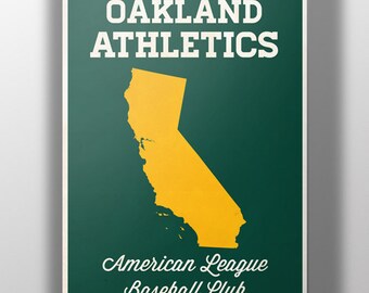 Oakland Athletics  Minimalist Print