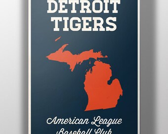 Detroit Tigers Minimalist Print