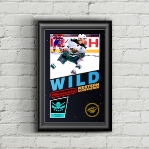 Minnesota Wild Retro NES Box Art Print- Zach Parise
