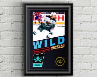 Minnesota Wild Retro NES Box Art Print- Zach Parise