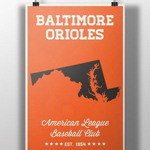Baltimore Orioles Minimalist Print