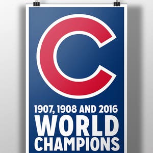 Chicago Cubs World Champions Print