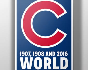 Chicago Cubs World Champions Print
