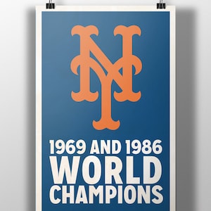 New York Mets World Champions Print