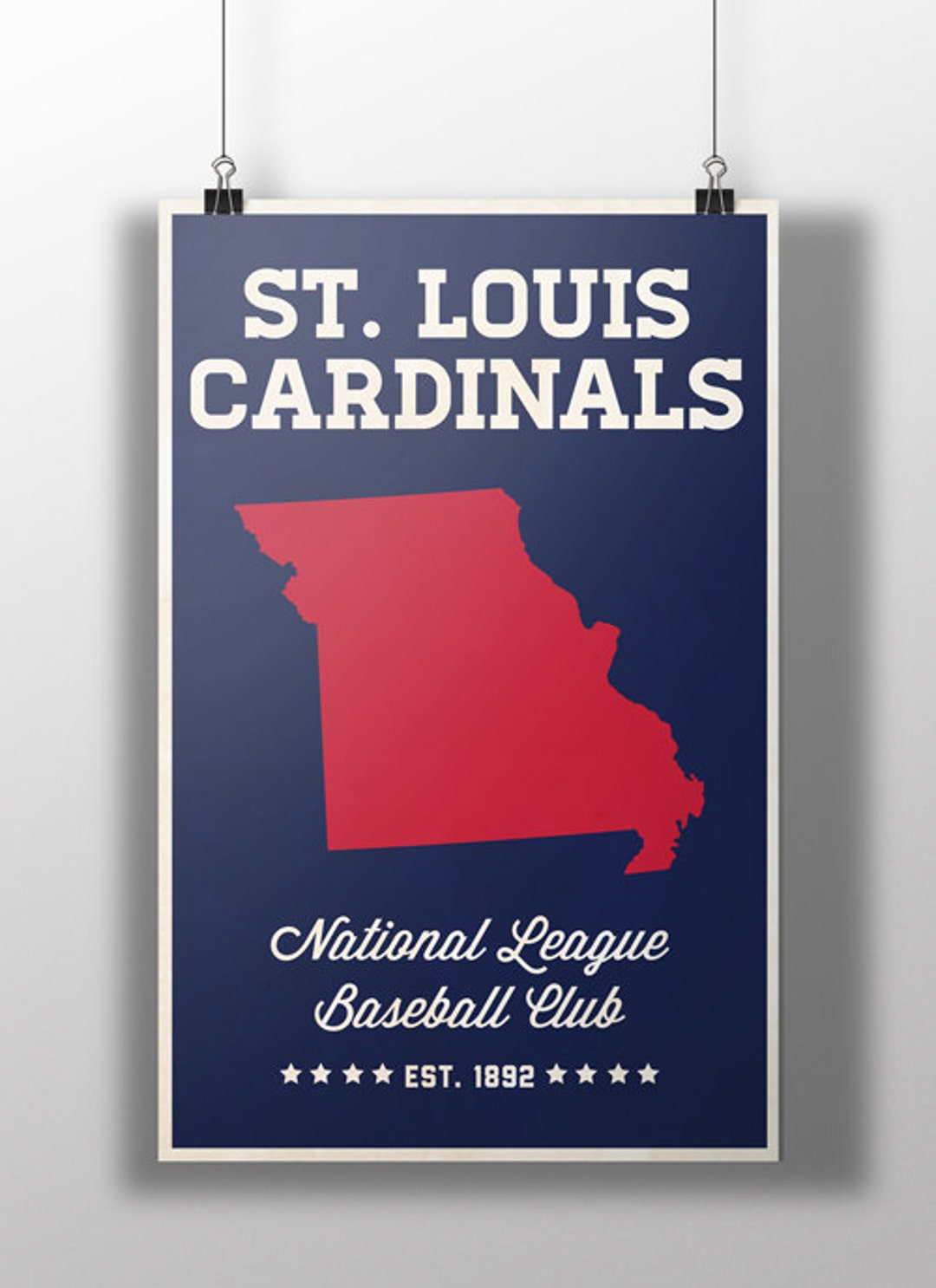 St. Louis Cardinals Minimalist Print - Etsy