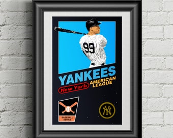 New York Yankees Retro NES Box Art Print- Aaron Judge