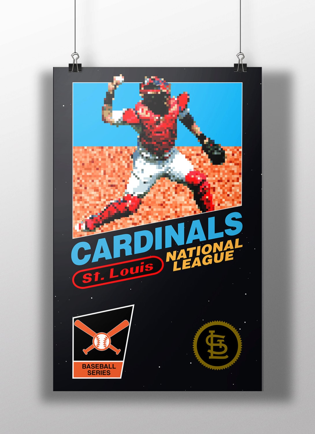 Lids St. Louis Cardinals 11'' x 17'' Minimalist Team Logo Art Poster