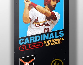 St. Louis Cardinals Retro NES Box Art Print- Matt Carpenter