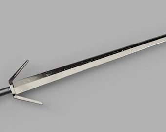 Witcher Eskel Stil Kostüm Prop Silber Schwert, STL-Datei für 3D-Druck