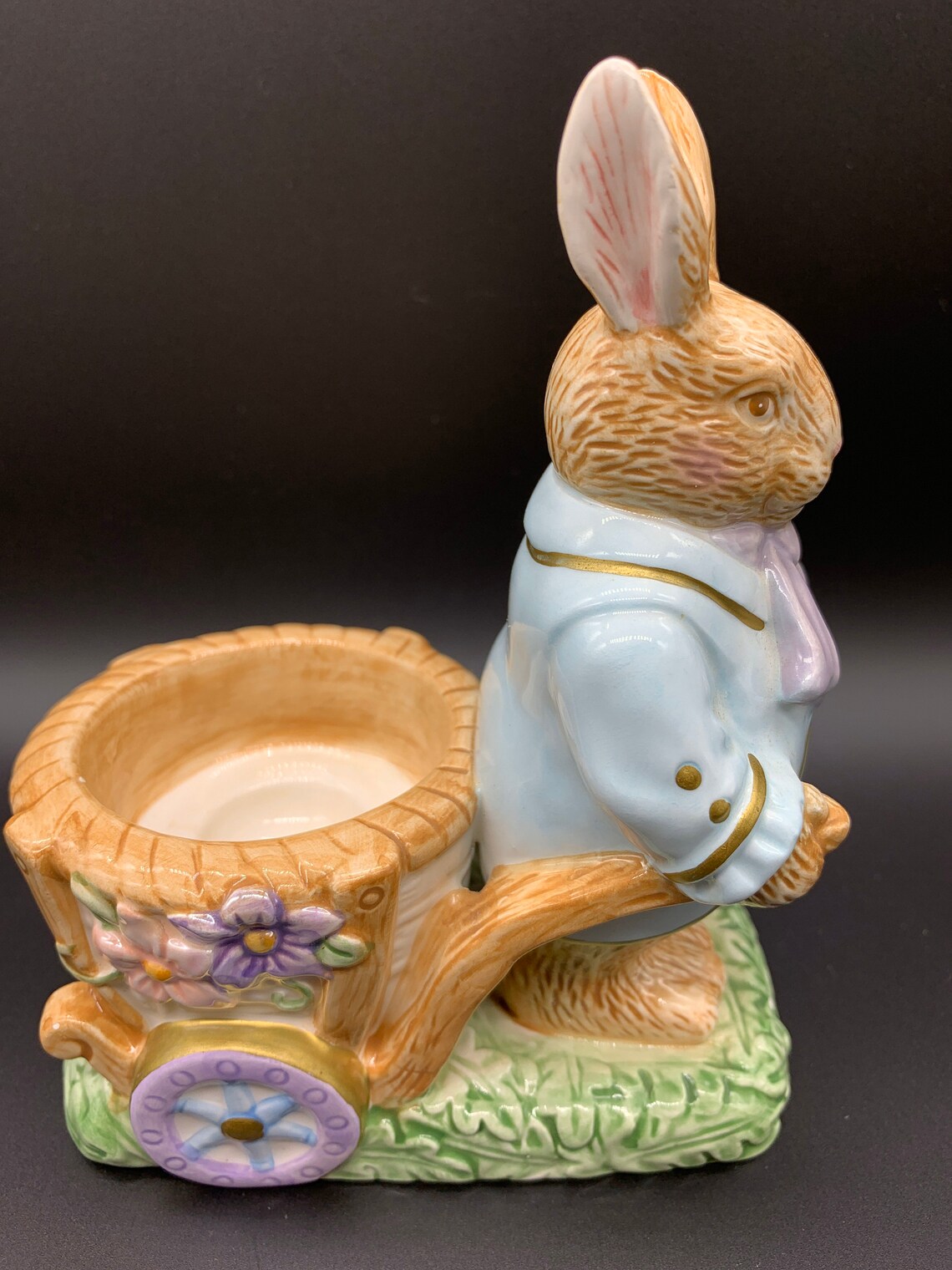 Avon Springtime Collection Easter Bunny Pulling Cart Candle or Etsy