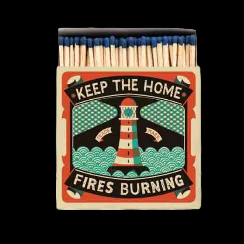 Keep the Home Fires Burning Letterpress Printed Square Etsy UK