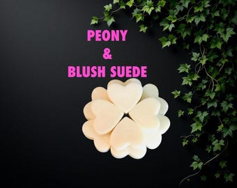 PEONY & BLUSH SUEDE Soy Wax Melts - Scented Home - Vegan Eco Friendly Wax Melt  - Cruelty Free