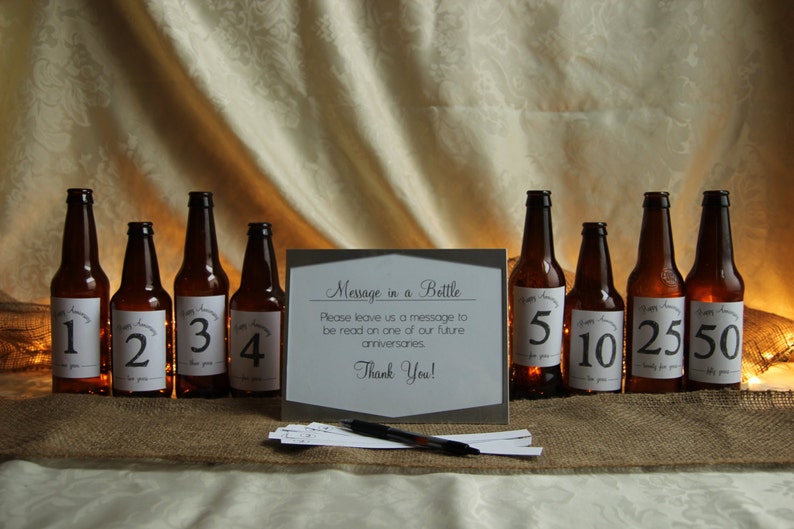 DIY Message in a Bottle Guestbook