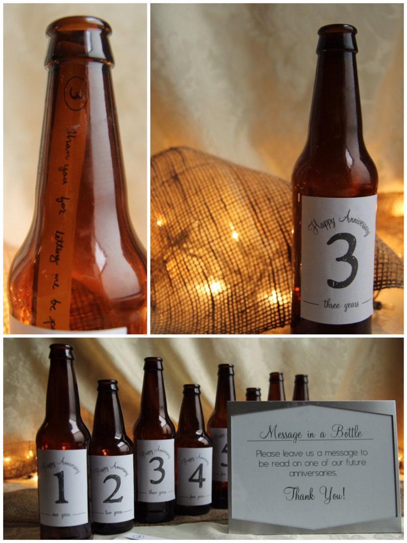 DIY Message in a Bottle Guestbook