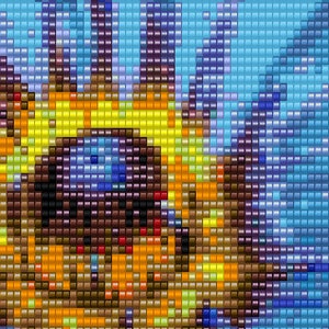 Water Lily Loom Beaded Cuff Bracelet Pattern