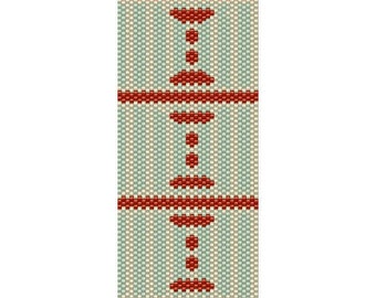 Abstract 36 Peyote Cuff Beaded Bracelet Pattern