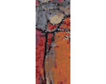 Abstract 33 Peyote Cuff Beaded Bracelet Pattern