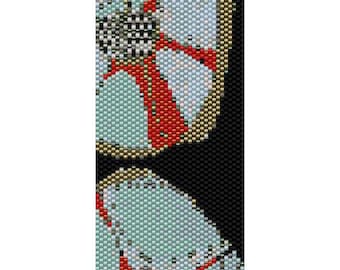 Abstract 21 Peyote Cuff Beaded Bracelet Pattern