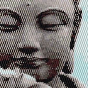 Buddha 2  6&quot; x 6&quot; Peyote Beading Pattern