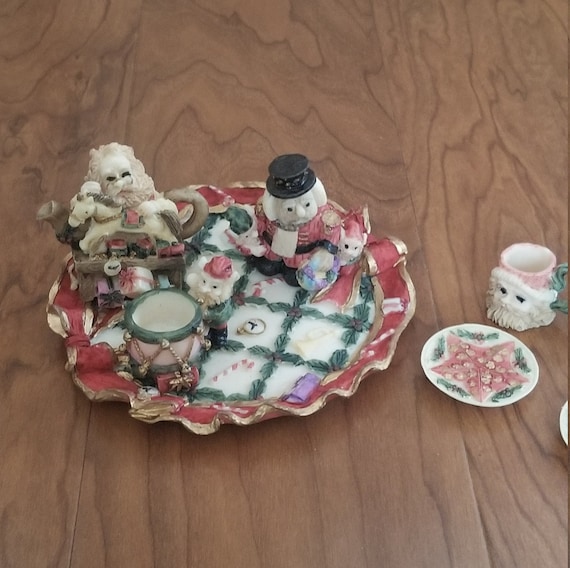 Miniature christmas tea set Clearance