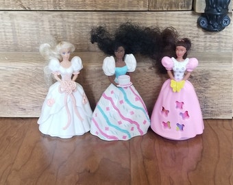 Vintage 1990s Set of 3 McDonalds Barbie Dolls