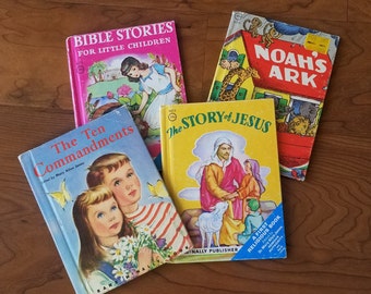 Vintage Lot 4 Rand McNally Books Religious