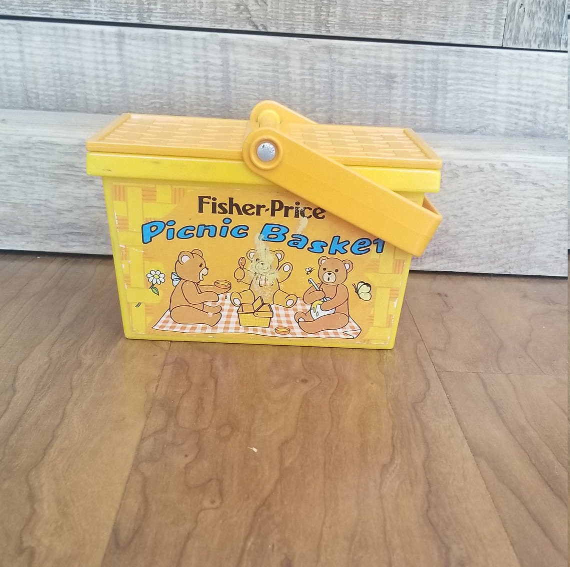 Vintage Fisher Price Picnic Basket Etsy Singapore