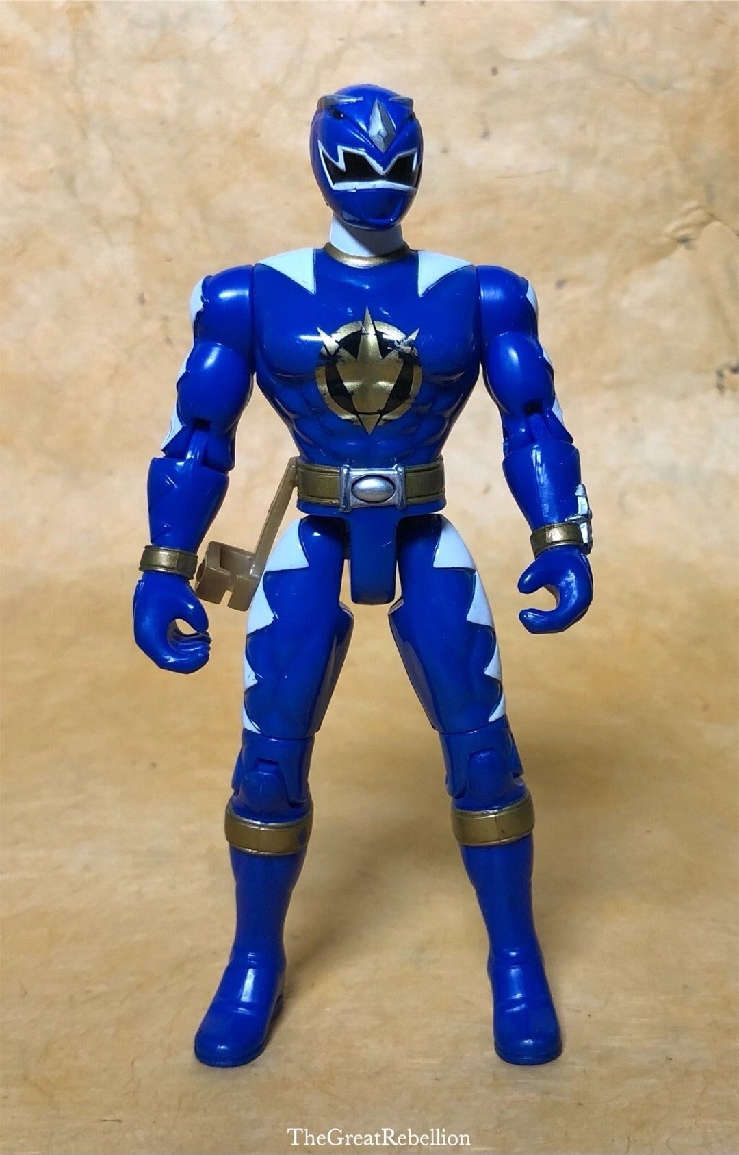 Power Rangers Dino Thunder Blue Talking Ranger Action Figure Vintage ...
