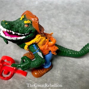 Teenage Mutant Ninja Turtles LEATHERHEAD action figure 1989 Playmates vintage TMNT