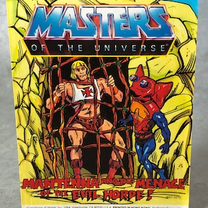 He-man Masters of the Universe Mantenna and menace of the evil Horde mini comic MOTU Mattel