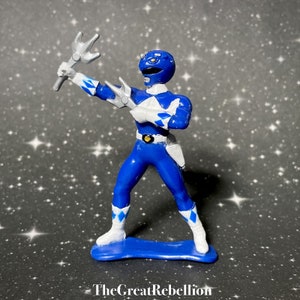 Mighty Morphin Power Rangers Collectible figure Blue Ranger PVC mini 1993 Bandai MMPR