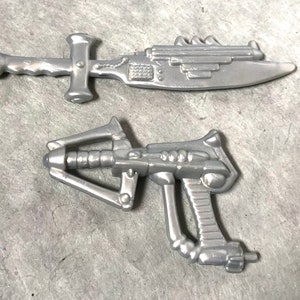 Teenage Mutant Ninja Turtles Space Cadet Raph sword laser weapons accessories Playmates TMNT image 2
