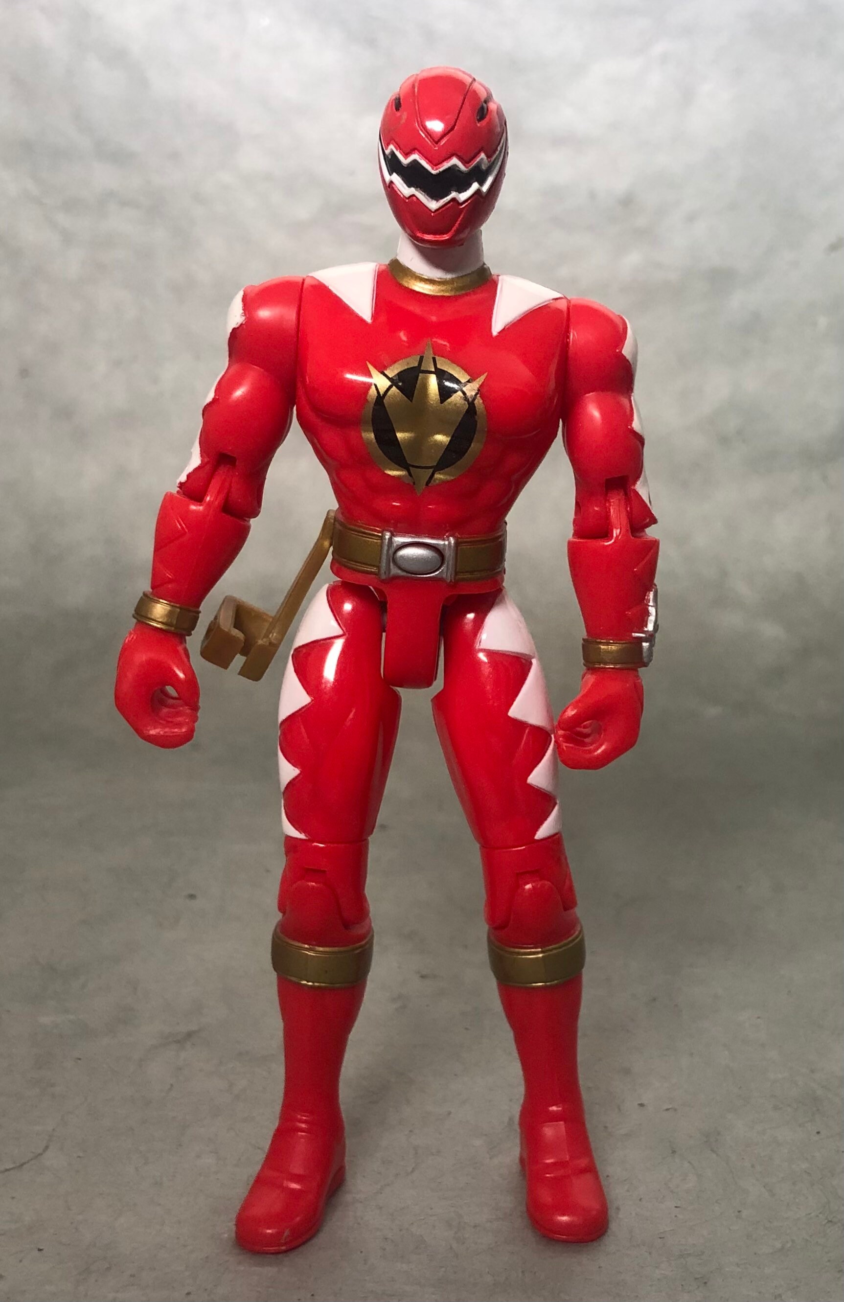 Action Figures Toys & Games Power Rangers Dino Thunder Red talking ...