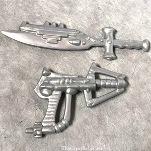 Teenage Mutant Ninja Turtles Space Cadet Raph sword laser weapons accessories Playmates TMNT image 1