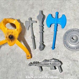 HE-MAN Masters of the Universe Weapons Pak Pack accessories parts lot 1983 MOTU Vintage Mattel