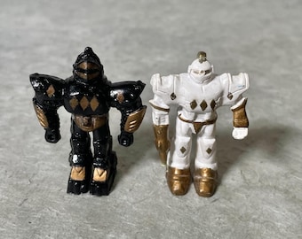 Soma Sonic Ranger mini 1.75" black white robot PVC figures Power Rangers KO 1994