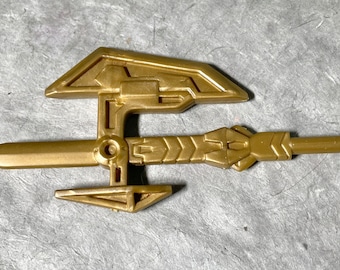 Superhuman Samurai Syber-Squad Deluxe Servo Accesorio de pieza de espada dorada 1994 Playmates