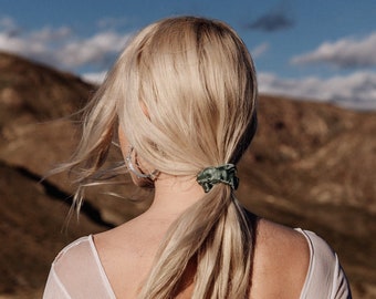 Mini Silk Scrunchie - Sage Brush