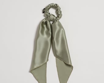 Silk Convertible Scrunchie Tie - Mint Julep