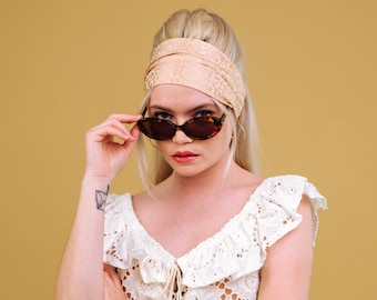 Silk Brigitte Headband - Tiny Dancer Nude