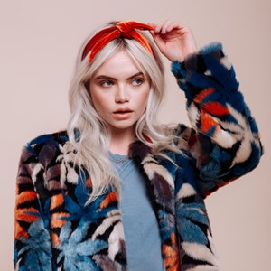 Velvet Scarf Tie - Sienna