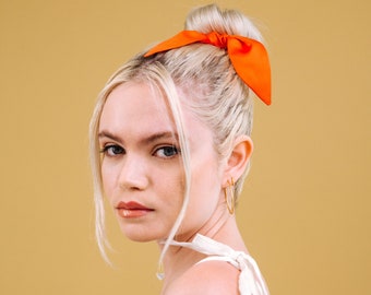 Silk Scrunchie Tie - Poppy