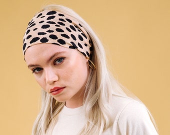 Silk Brigitte Headwrap - Devil in Disguise Champagne