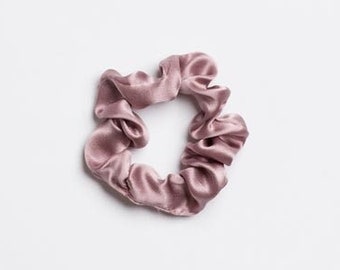 Mini Silk Scrunchie - Paarse Haze