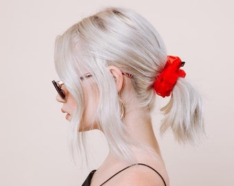 Silk Scrunchie - Susie Q Cherry