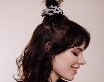 Silk Scrunchie - Devil in Disguise Silver