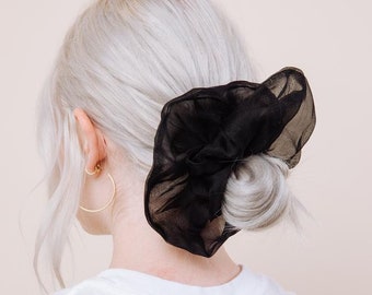 Silk Mega Scrunchie - Susie Q Black