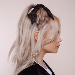 Shimmery Scrunchie Tie - Ace of Spades