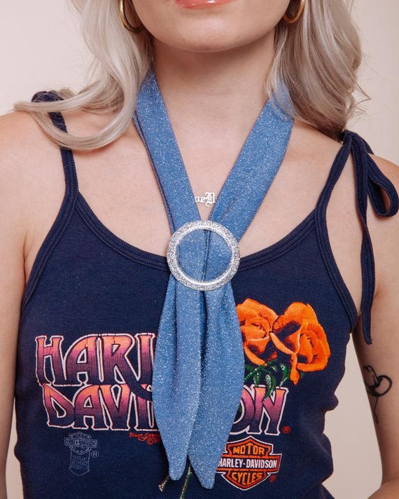 Shimmery Scarf Tie - Jean Genie - Etsy display picture 3